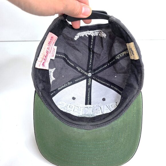 VTG Mitchell & Ness Green Bay Packers Wool Blend Snap Back Cap Hat - Picture 7 of 12